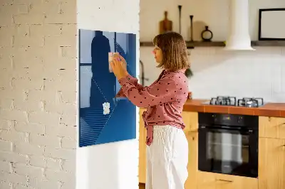 Magnetic dry erase board with decorative pattern