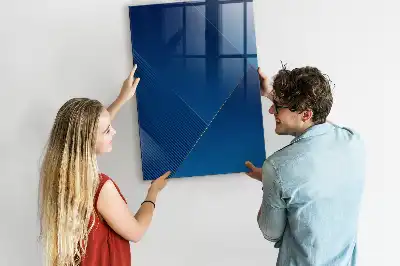 Magnetic dry erase board with decorative pattern