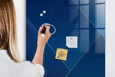 Magnetic dry erase board with decorative pattern
