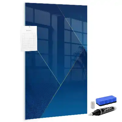 Magnetic dry erase board with decorative pattern