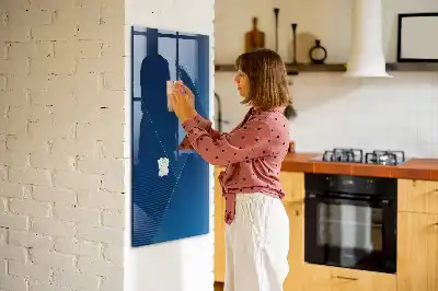 Magnetic dry erase board with decorative pattern