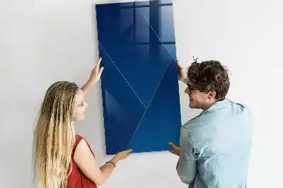 Magnetic dry erase board with decorative pattern