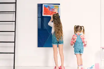 Magnetic dry erase board with decorative pattern
