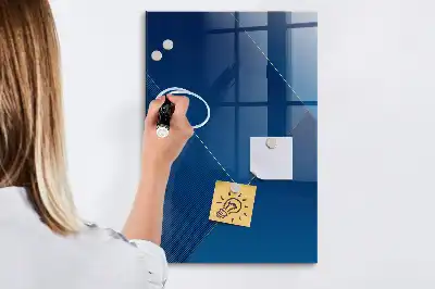 Magnetic dry erase board with decorative pattern