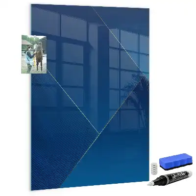 Magnetic dry erase board with decorative pattern