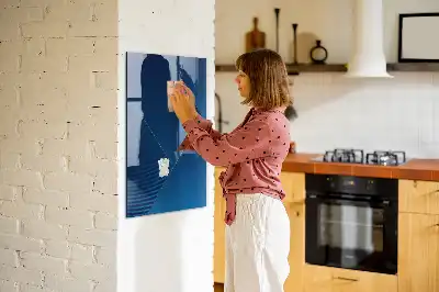 Magnetic dry erase board with decorative pattern