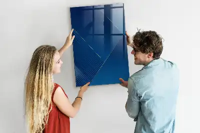 Magnetic dry erase board with decorative pattern