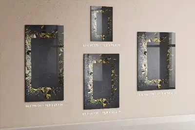 Magnetic dry erase board gold confetti design