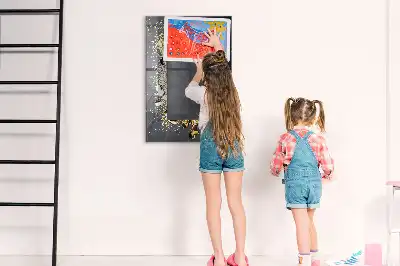 Magnetic dry erase board gold confetti design
