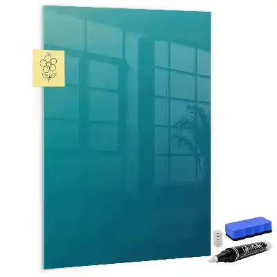 Magnetic dry erase board geometric abstraction design