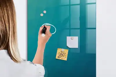 Magnetic dry erase board geometric abstraction design