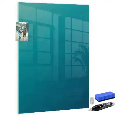 Magnetic dry erase board geometric abstraction design