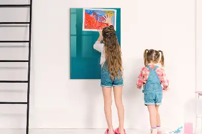 Magnetic dry erase board geometric abstraction design