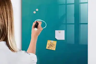 Magnetic dry erase board geometric abstraction design