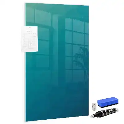 Magnetic dry erase board geometric abstraction design