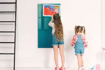 Magnetic dry erase board geometric abstraction design