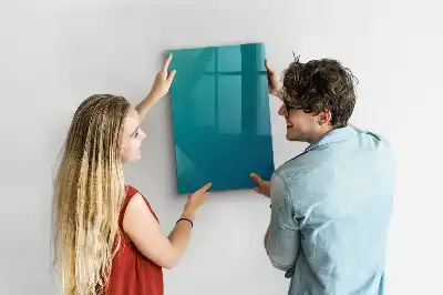 Magnetic dry erase board geometric abstraction design