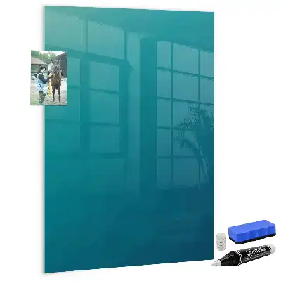 Magnetic dry erase board geometric abstraction design