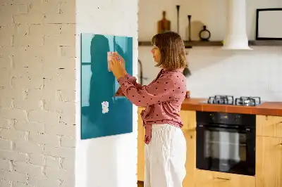 Magnetic dry erase board geometric abstraction design