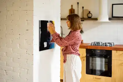 Magnetic dry erase board with colorful powder