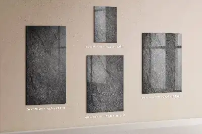Magnetic dry erase board with rock texture finish
