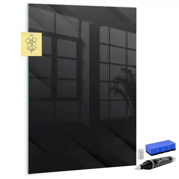 Magnetic dry erase board in solid color canvas