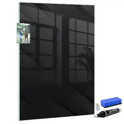 Magnetic dry erase board in solid color canvas