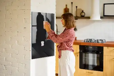 Magnetic dry erase board in solid color canvas