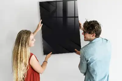 Magnetic dry erase board in solid color canvas