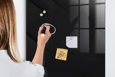 Magnetic dry erase board in solid color canvas