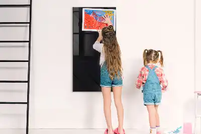 Magnetic dry erase board in solid color canvas