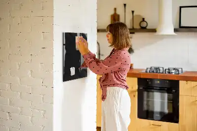 Magnetic dry erase board in solid color canvas