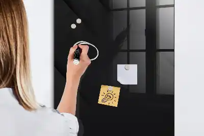 Magnetic dry erase board in solid color canvas