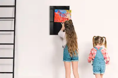Magnetic dry erase board in solid color canvas