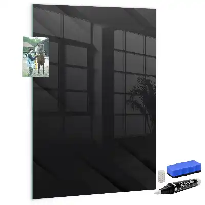 Magnetic dry erase board in solid color canvas