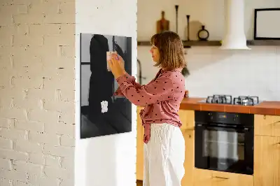 Magnetic dry erase board in solid color canvas