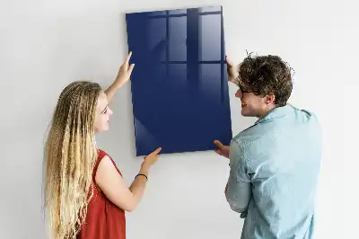 Dry erase magnetic board in navy blue