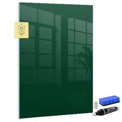 Magnetic dry erase board bottle green