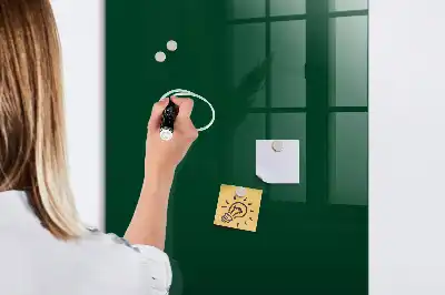 Magnetic dry erase board bottle green