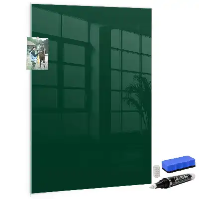 Magnetic dry erase board bottle green