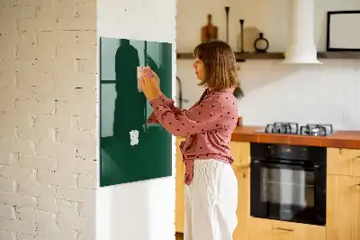 Magnetic dry erase board bottle green