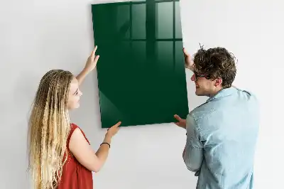 Magnetic dry erase board bottle green