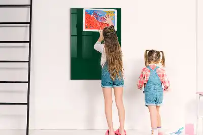 Magnetic dry erase board bottle green