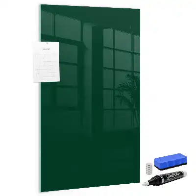 Magnetic dry erase board bottle green
