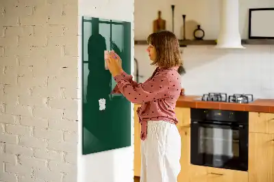 Magnetic dry erase board bottle green