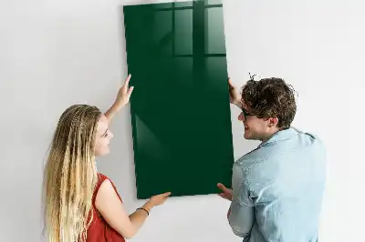 Magnetic dry erase board bottle green