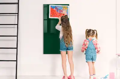 Magnetic dry erase board bottle green