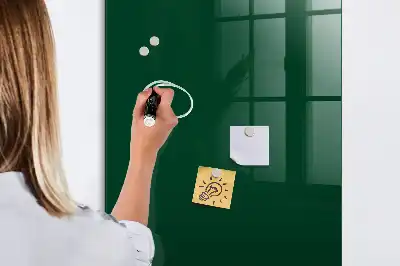 Magnetic dry erase board bottle green