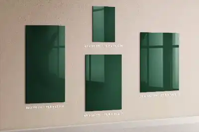 Magnetic dry erase board bottle green