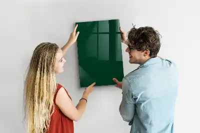 Magnetic dry erase board bottle green